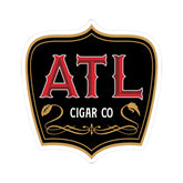 ATL Cigar Co Kiss-Cut Sticker — Vintage Black & Gold Cigar Label Decal