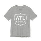 White ATL Crest on Solid Color Tee (unisex)