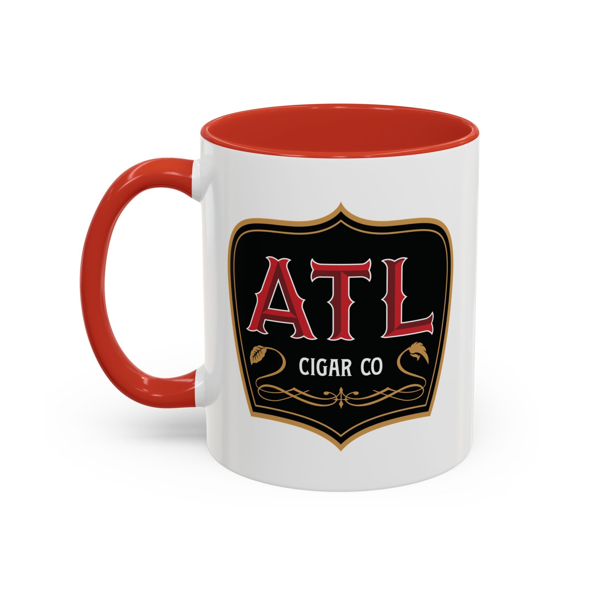 ATL Cigar Co Accent Coffee Mug – Bold Logo 11/15oz Ceramic Mug