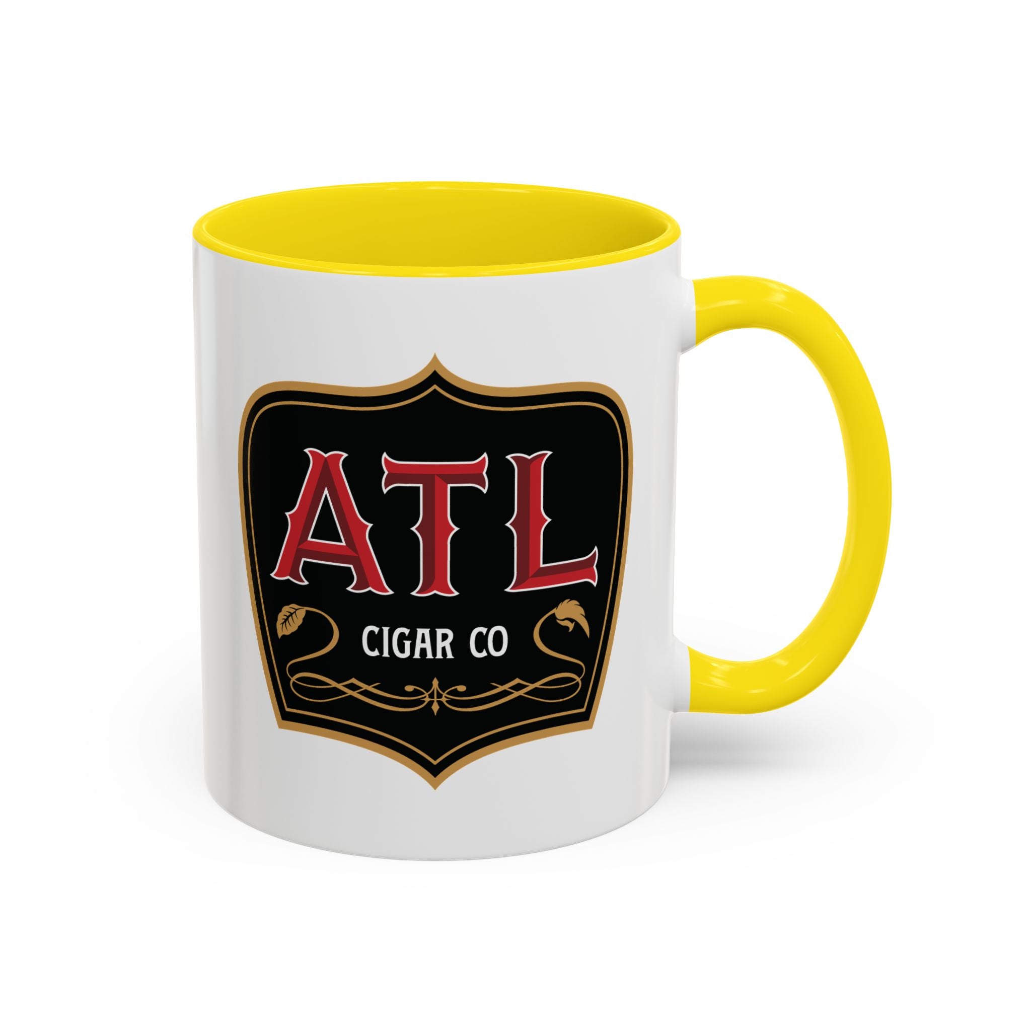 ATL Cigar Co Accent Coffee Mug – Bold Logo 11/15oz Ceramic Mug