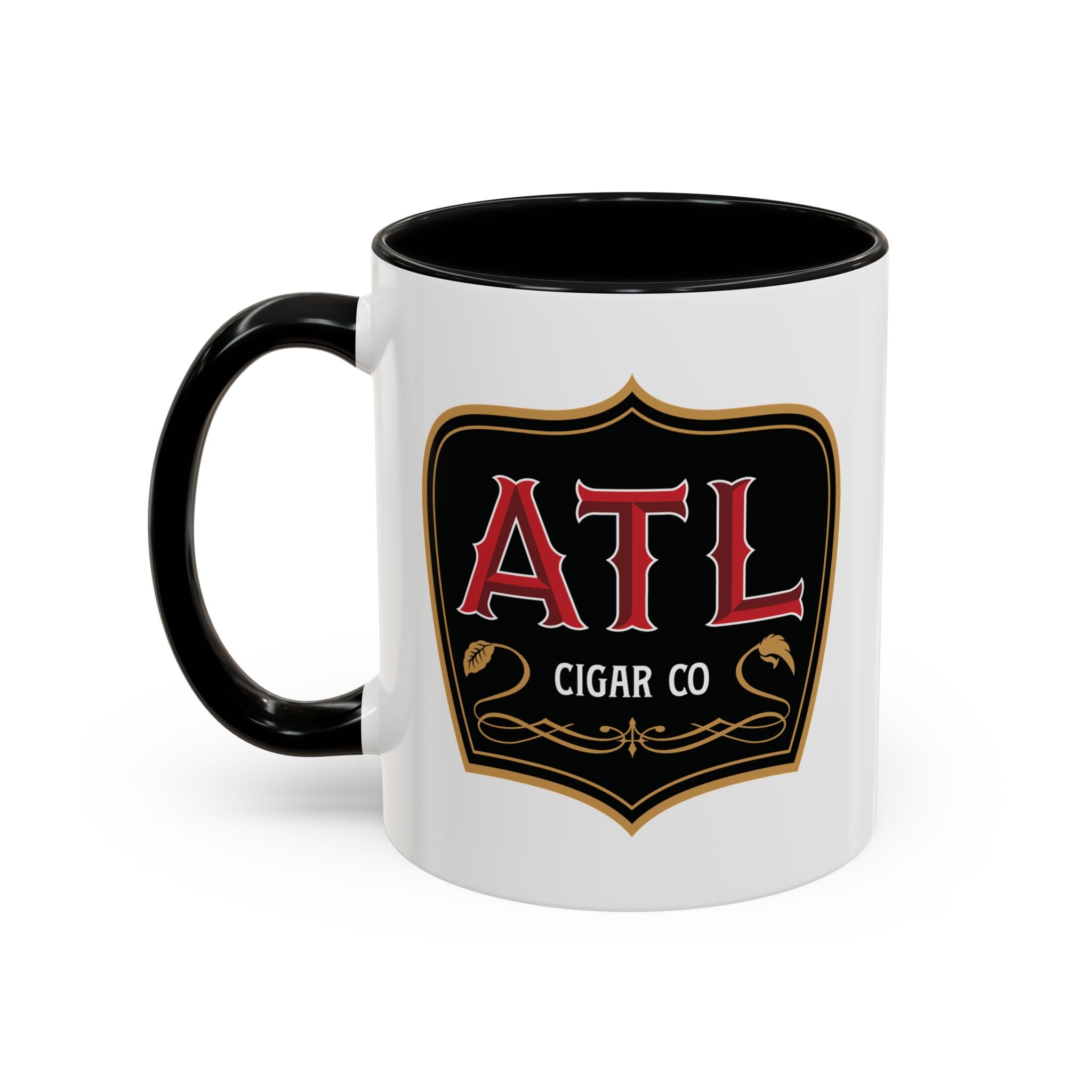 ATL Cigar Co Accent Coffee Mug – Bold Logo 11/15oz Ceramic Mug