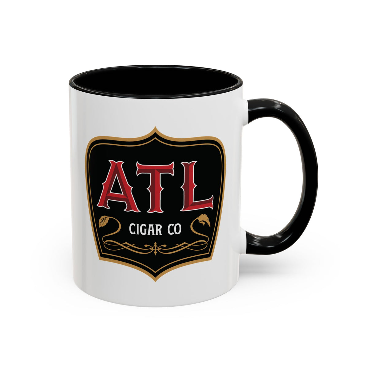 ATL Cigar Co Accent Coffee Mug – Bold Logo 11/15oz Ceramic Mug