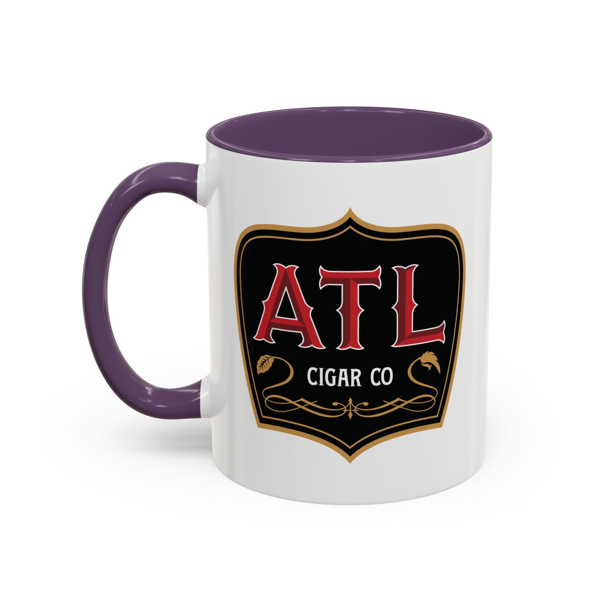 ATL Cigar Co Accent Coffee Mug – Bold Logo 11/15oz Ceramic Mug