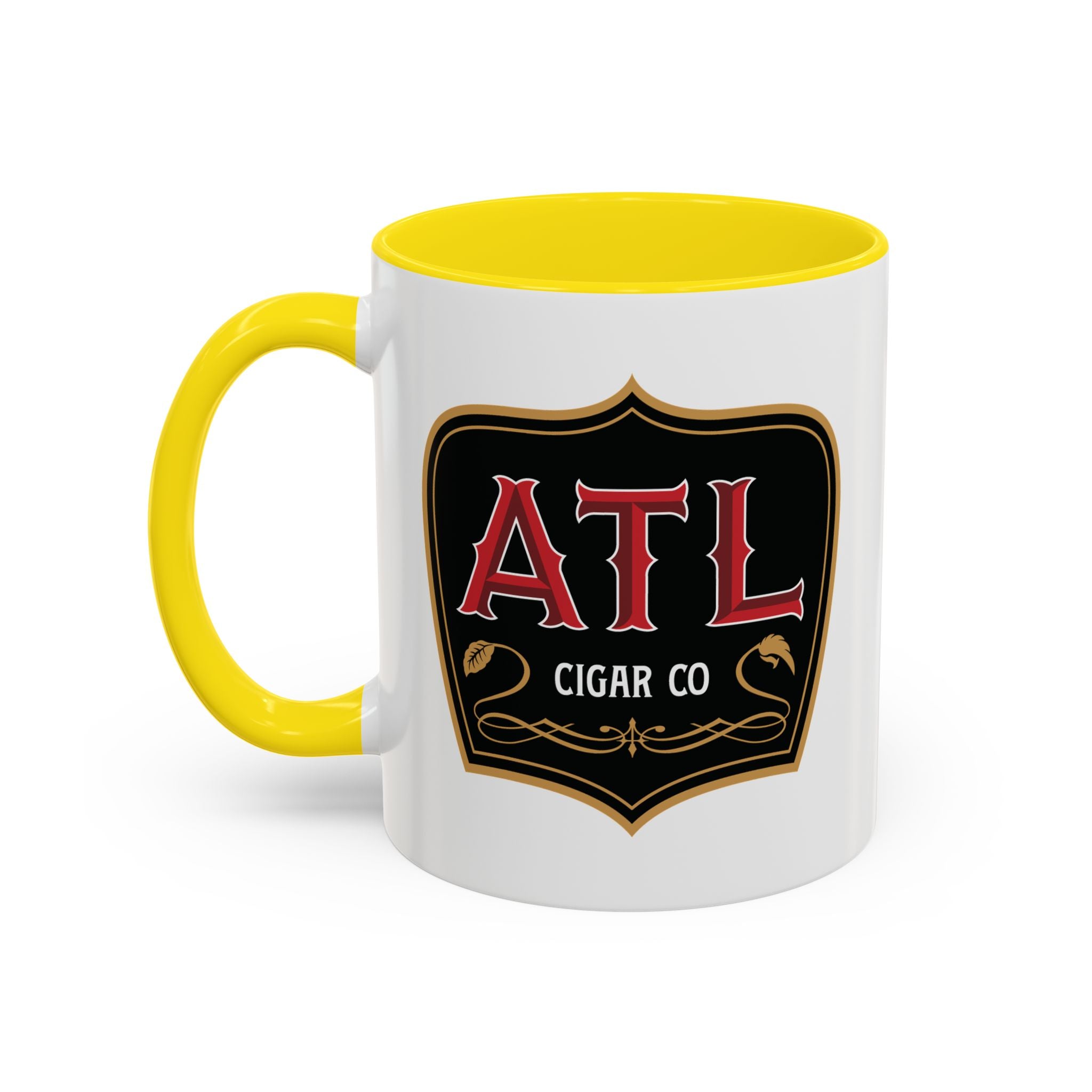ATL Cigar Co Accent Coffee Mug – Bold Logo 11/15oz Ceramic Mug