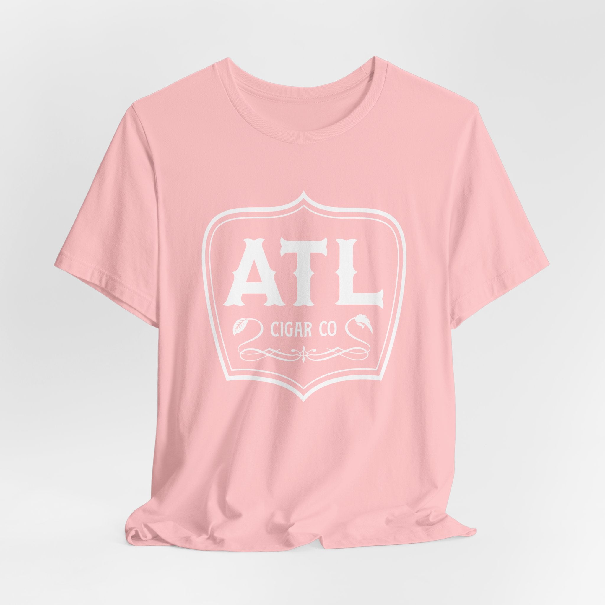 White ATL Crest on Solid Color Tee (unisex)