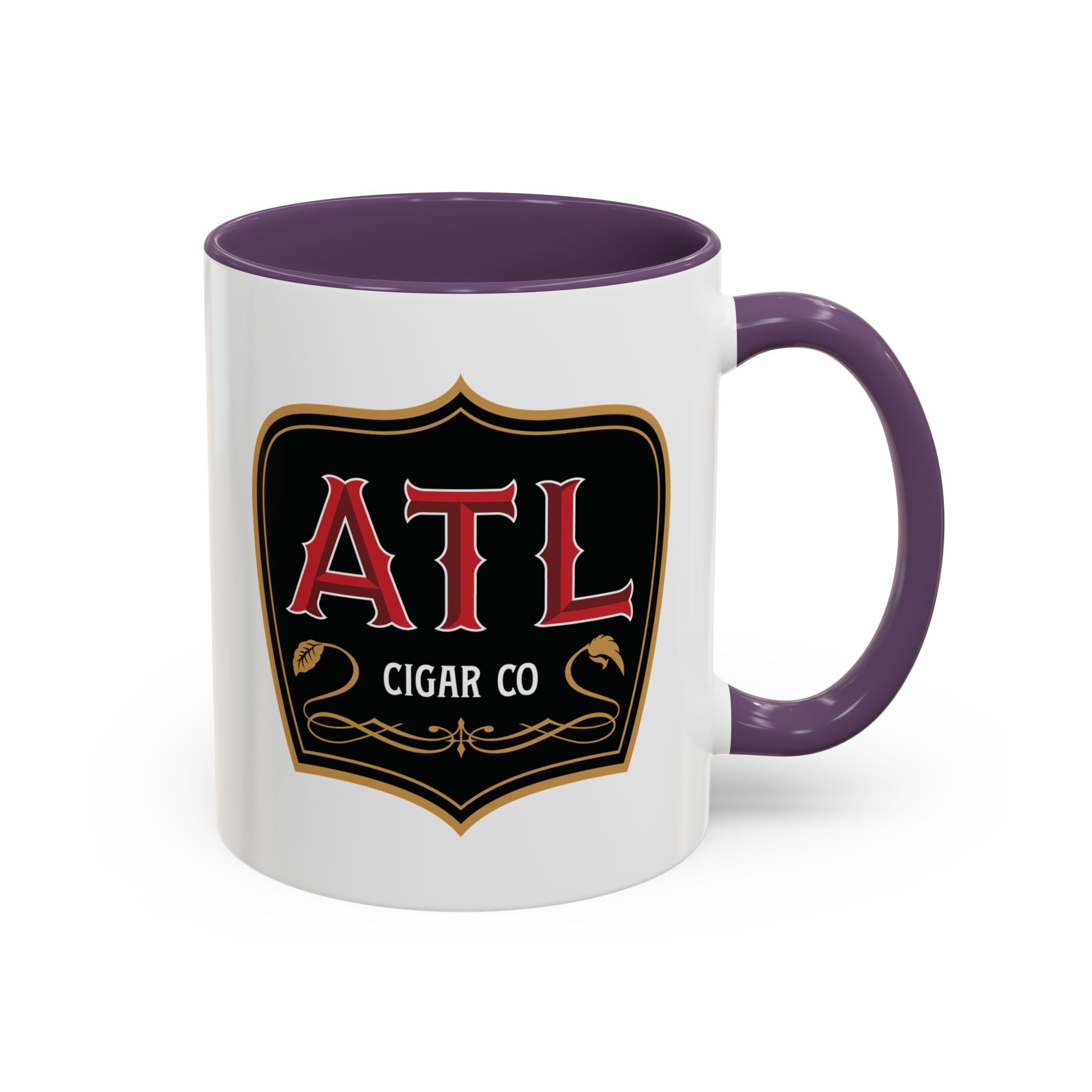 ATL Cigar Co Accent Coffee Mug – Bold Logo 11/15oz Ceramic Mug